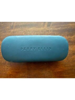 Perry Ellis Black Hard Eyeglass Case